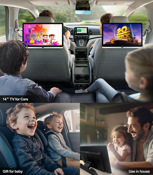 14" Android 13 Car TV Headrest Monitor,Car Back Seat Entertainment System
