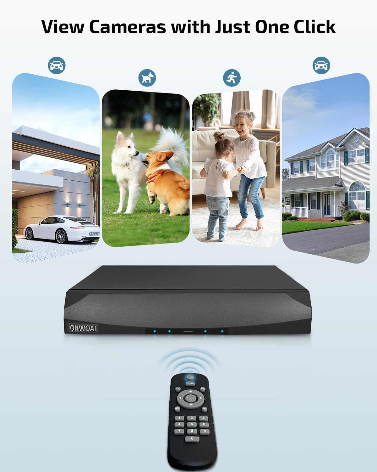 4K Outdoor Wired Security Camera System, PoE Video Surveillance System