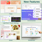 21.5 Inch Digital Calendar Wall Touch Screen Chore Chart Reward System