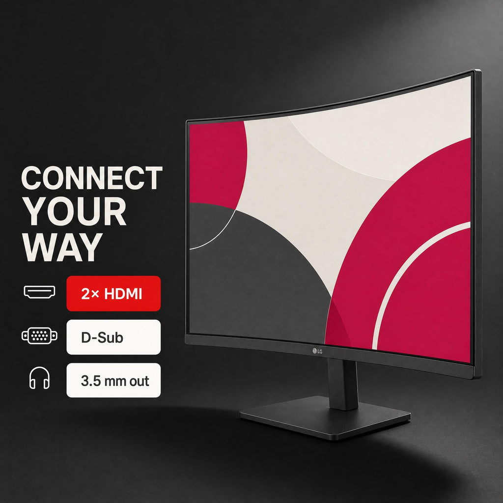LG Electronics - 32BR50C-B - 32 Monitor, Curved, 1920 X 1080, 16:9 Va, Hdmi 1.4 (2), D-sub