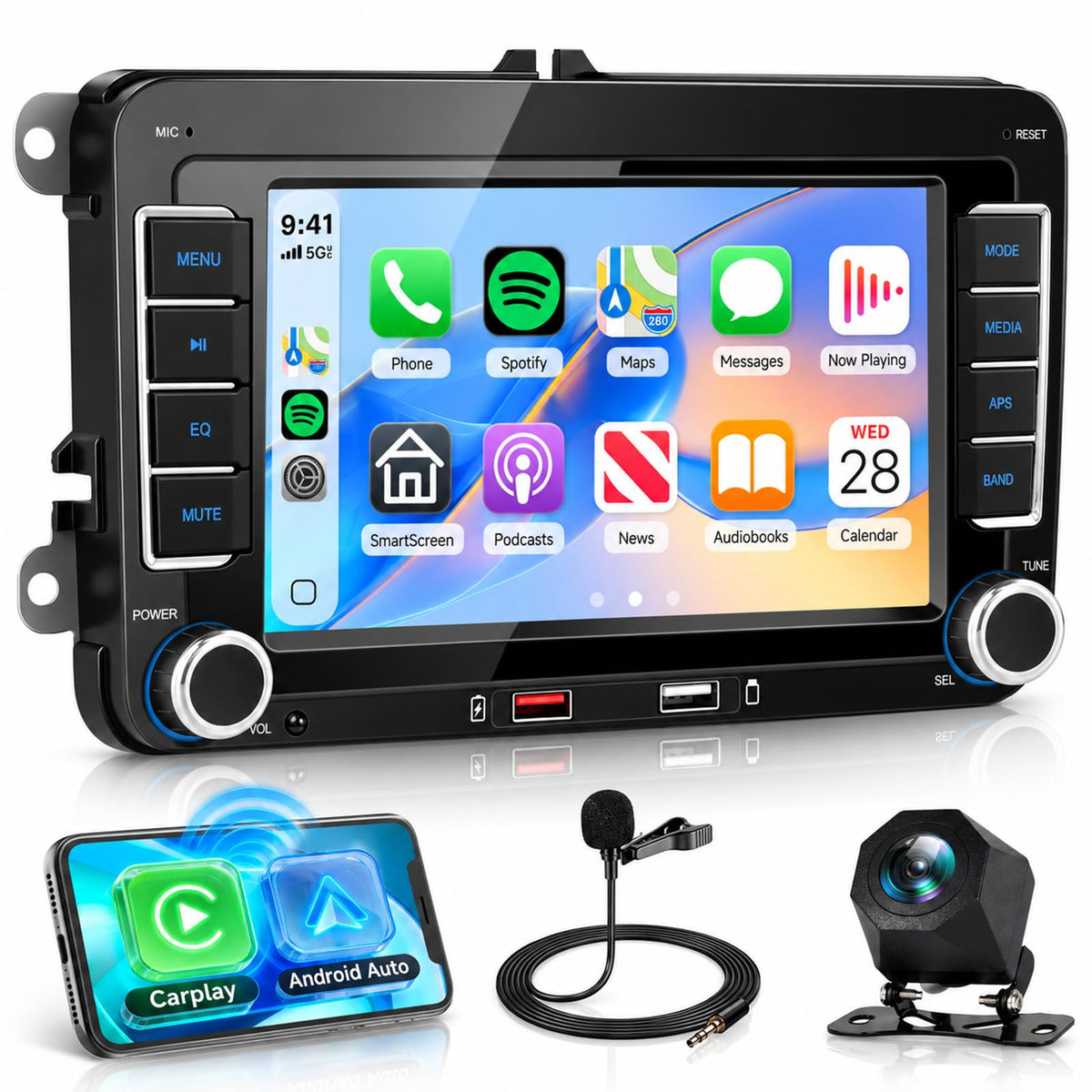 Rimoody 8Core 6G+128G Car Stereo Radio For VW Passat Jetta Golf MK5 MK6 EOS