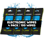 Fortress Electronic Wipes (25 ct, Pack of 72) Screen Cleaner Wipes for Tech