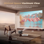 Portable Smart Projector 4K Support【Compatible with Google TV & 10k+Apps】