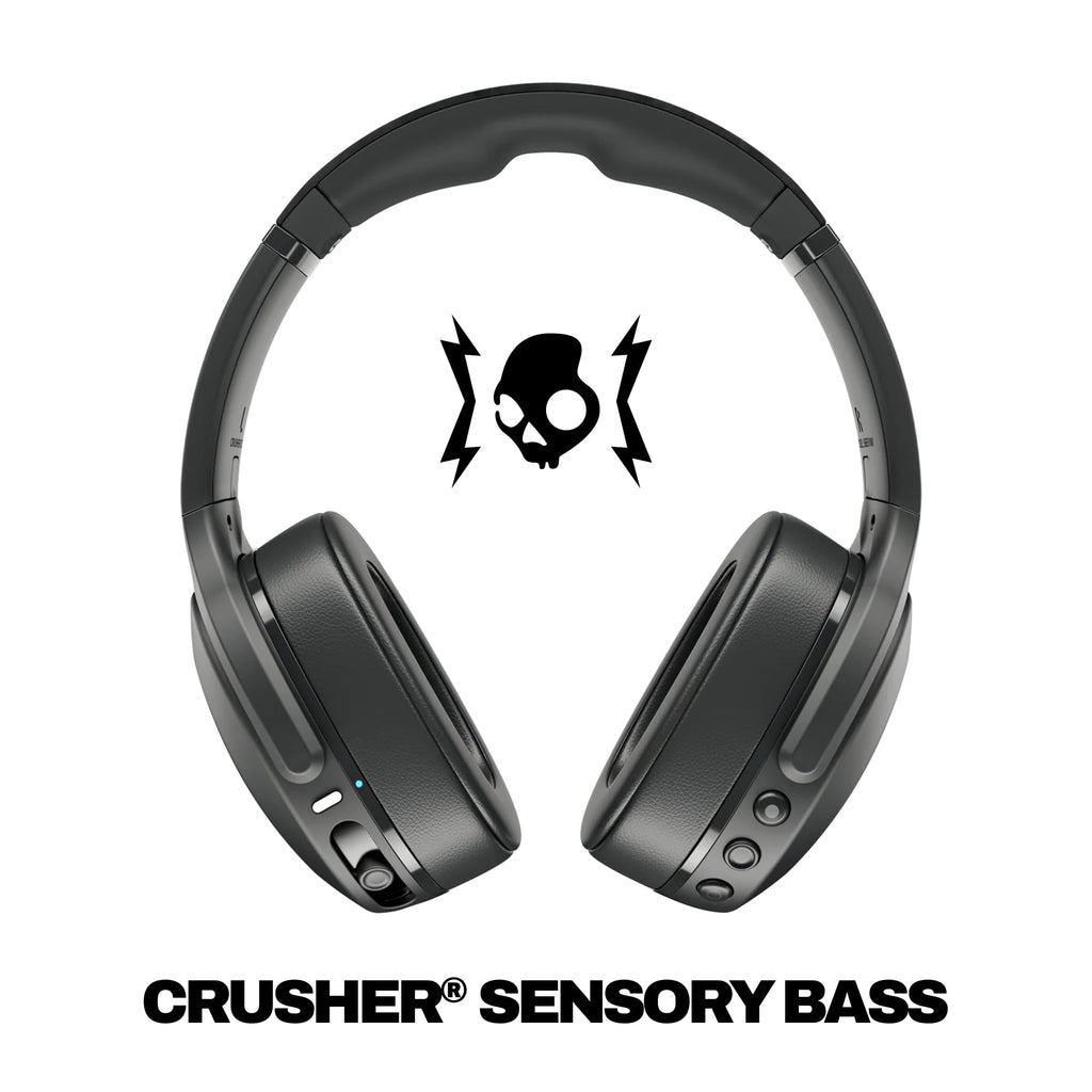 Skullcandy Crusher Evo Wireless Multi-Sensory Bass Headphones - True Black
