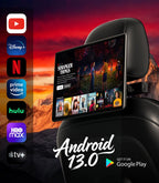 13.5" Car TV Screen for Back Seat Android 13 Headrest Video Player 1-Pack