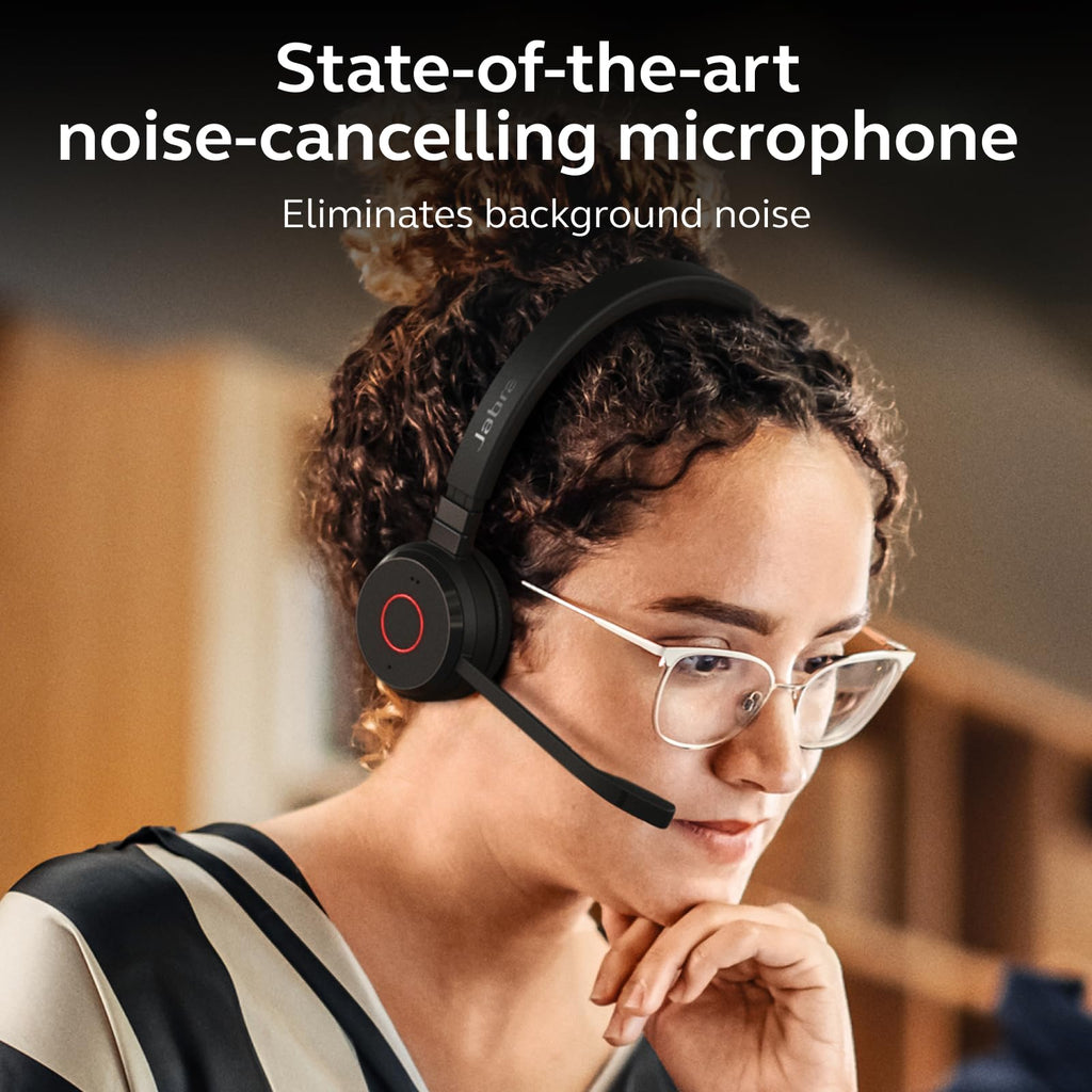 Jabra Evolve 65 TE (Third Edition) Wireless Headset with Mic, Black