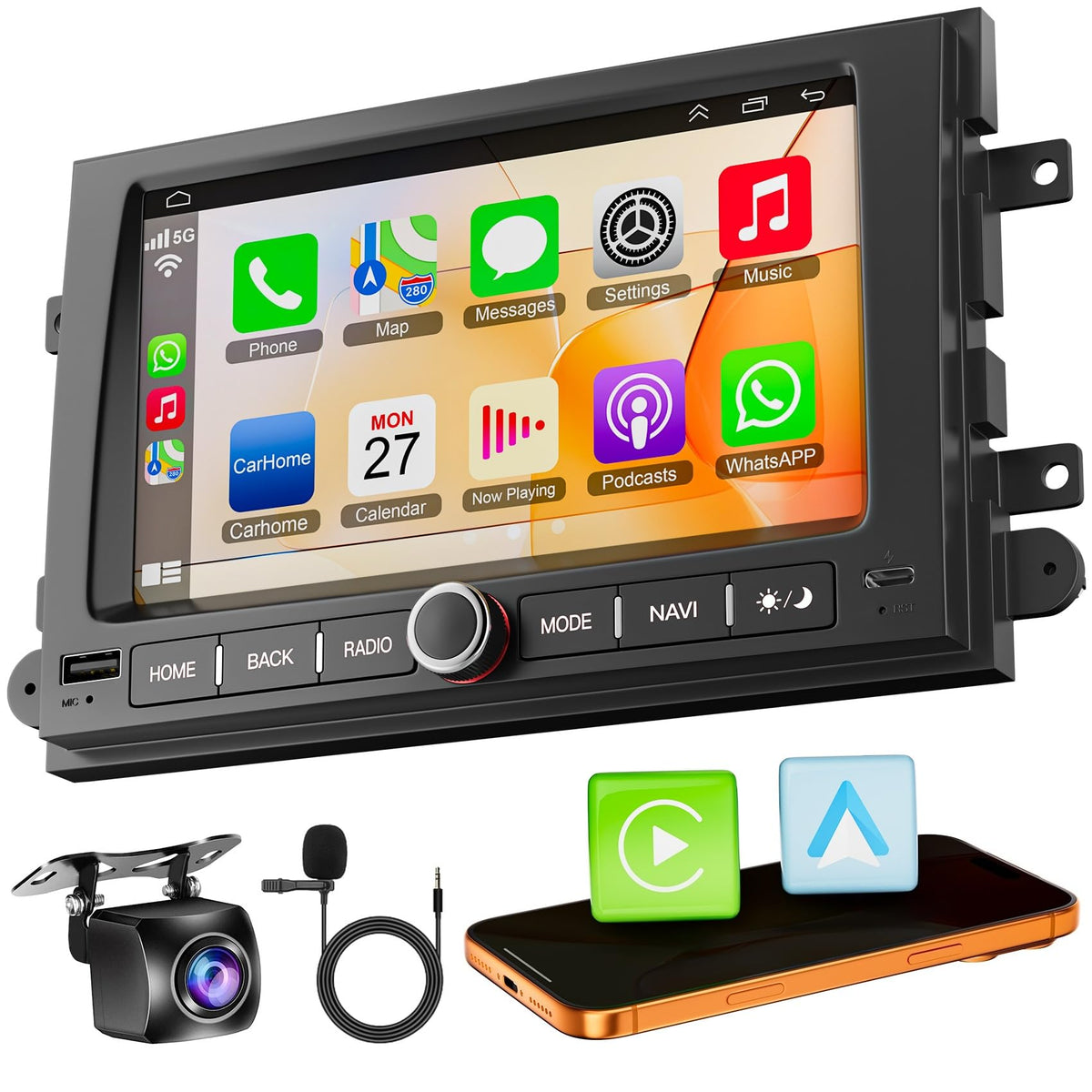 Upgraded 8-Core 6GB+128GB Car Radio Stereo for Honda Civic 2006-2011