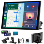 11'' Wireless CarPlay Screen with 4K Dash Cam, HD Touchscreen