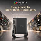 Official Google TV- 4K Outdoor Smart Mini Projector with WiFi and Bluetooth