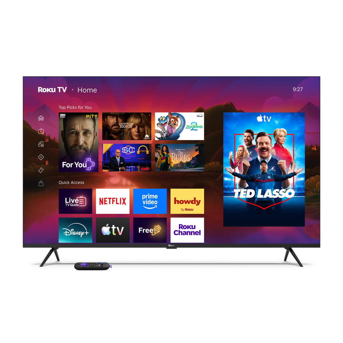 Roku 55-Inch Plus Series Smart TV - 4K QLED Mini-LED TV - RokuTV