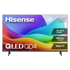 Hisense 40-Inch Class QD4SR Series Hi-QLED FHD Smart Roku TV (40QD4SR, 2026 Model) – Hi-QLED Color, Dolby Audio, Compatible with Alexa, Full Array LED, Slim Bezel Design