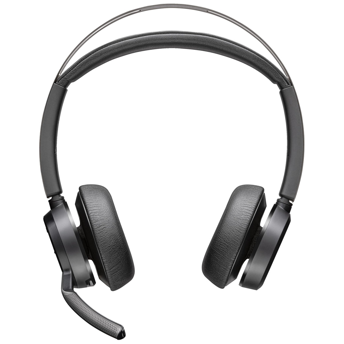 Poly - Voyager Focus 2 UC USB-A Headset (Plantronics) - Bluetooth Dual-Ear (Stereo) Headset with Boom Mic - USB-A PC/Mac Compatible - Active Noise Canceling - Works with Teams (Certified), Zoom & more