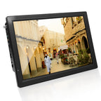 Small Digital TV, 14 Inch Digital Television Rechargeable ATSC TFT Portable TV HD Video Player 110-220V US for Home Car