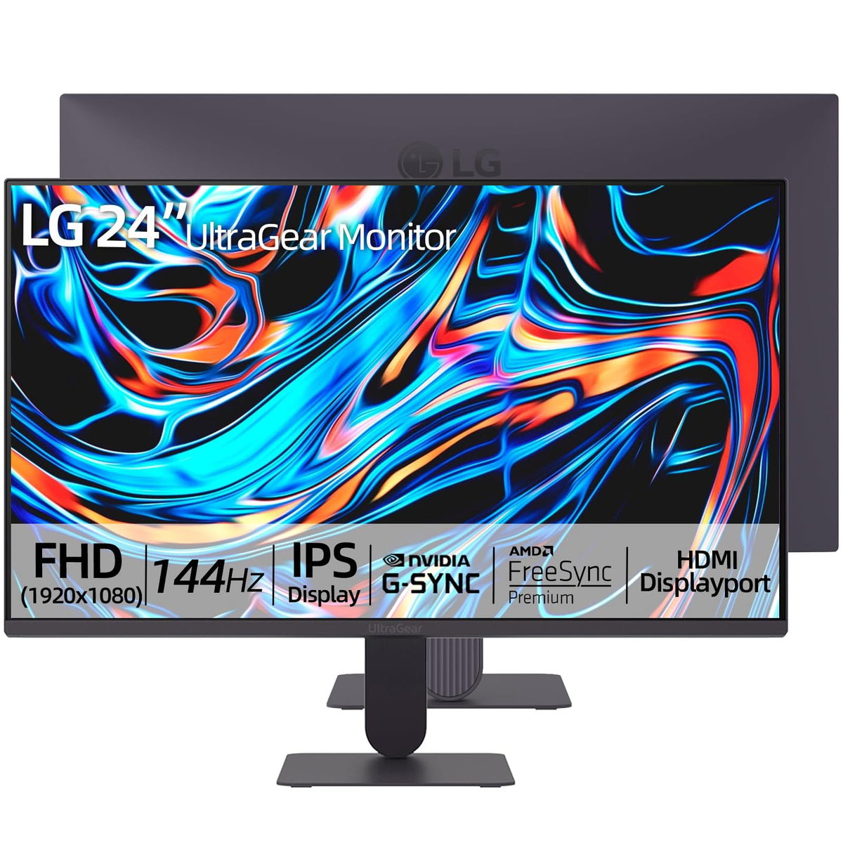 LG 27 Inch IPS Monitor, Full HD (1920 x 1080) Display, 120Hz, 1ms MBR, 99% sRGB, HDR10, WebOS, Tilt Adjustable, HDMI x 1, Borderless Display for Gaming and Office