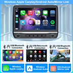 Car Radio Stereo for Ford F150 2009 2010 2011 2012 2013 2014 with Wireless Carplay Android Auto 10inch Touchscreen Navigation Bluetooth/GPS/5G WiFi/Backup Camera/SWC/Volume Knob/FM