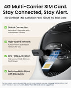 REOLINK 4K Solar Security Cameras Wireless Outdoor, 4G LTE Cellular Camera