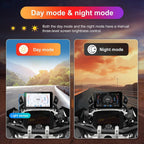 Motorcycle GPS CarPlay for BMW with Waterproof Touchscreen, 7" Portable Moto Radio Carplay/Android Auto， GPS Navigation for Motorbike, Dual Bluetooth, Native Wonder Wheel Control, Data Reading, TPMS