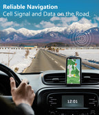 Cell Phone Signal Booster for Car, SUV, Van, 5G/4G LTE 3G for Band 2/4/5/12/13/17/25, Vehicle Cell Phone Booster Compatible with All U.S. Carriers-Verizon, AT&T, T-Mobile & More, Boost Voice & Data