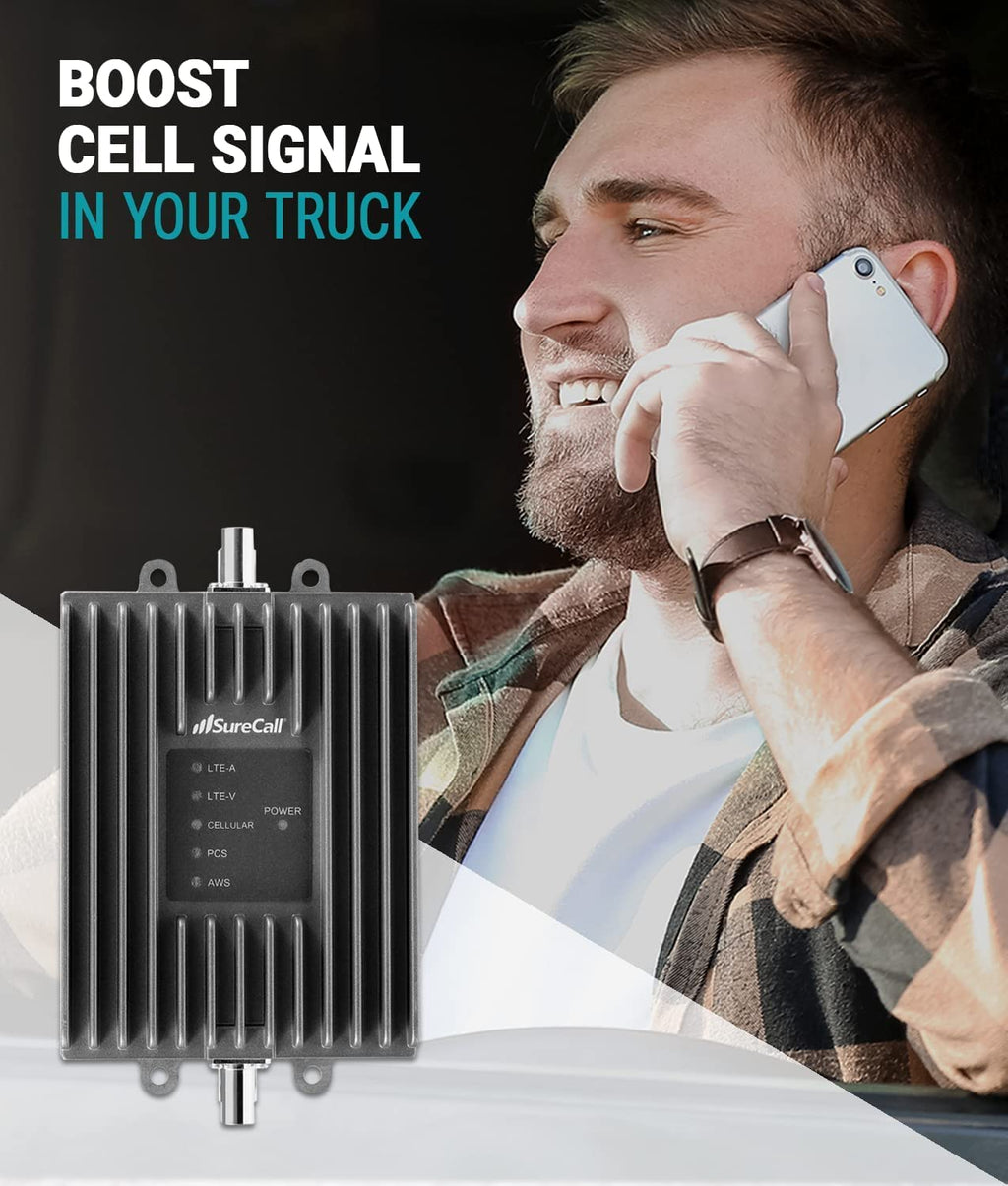 SureCall Fusion2Go OTR 5G/4G Cell Signal Booster for Truck, Work Van, SUV
