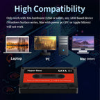 Retro Game Console 2TB External Hard Drive Built-in 52247 Video Games with Batocera 35 Game System Plug and Play, Emulator Compatible with PS2/PS3/MAME/PS1, HDD for Windows PC