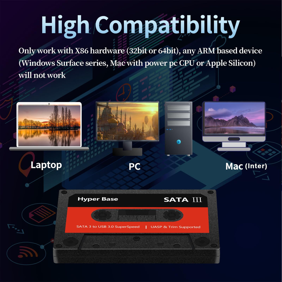 Retro Game Console 2TB External Hard Drive Built-in 52247 Video Games with Batocera 35 Game System Plug and Play, Emulator Compatible with PS2/PS3/MAME/PS1, HDD for Windows PC
