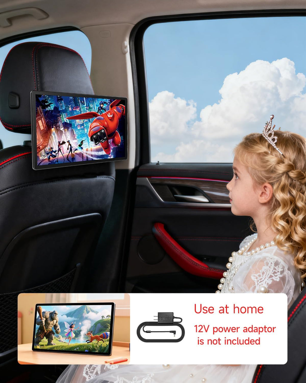 11.5" Android Car TV Headrest Monitor Touchscreen Rear Seat Entertainment