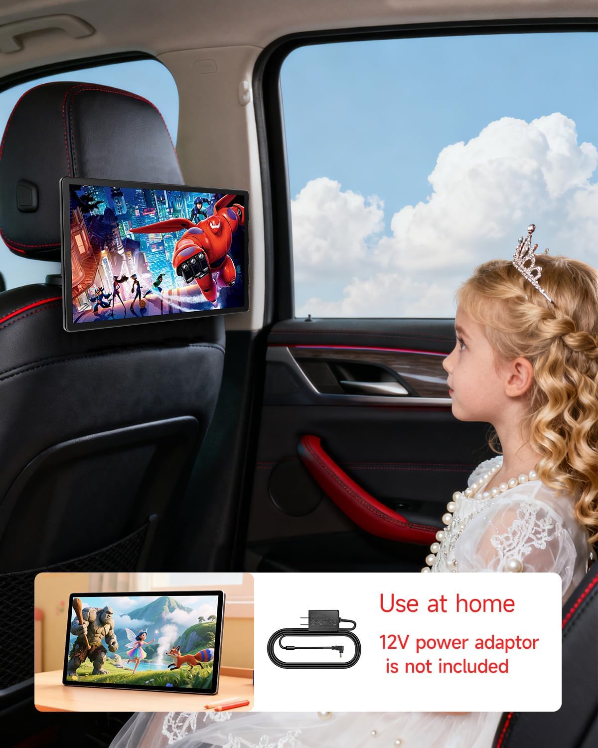 11.5" Android Car TV Headrest Monitor Touchscreen Rear Seat Entertainment