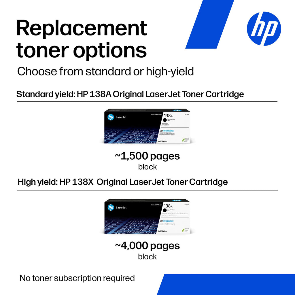 HP LaserJet Pro 3101sdw | Monochrome | Laser Printer | All-in-One | Duplex