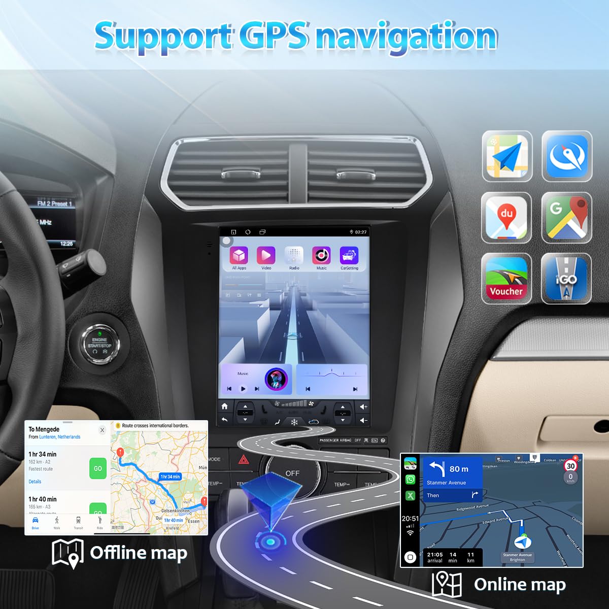 Android 15 Car Stereo Head Unit for Ford Explorer 2013‑2018