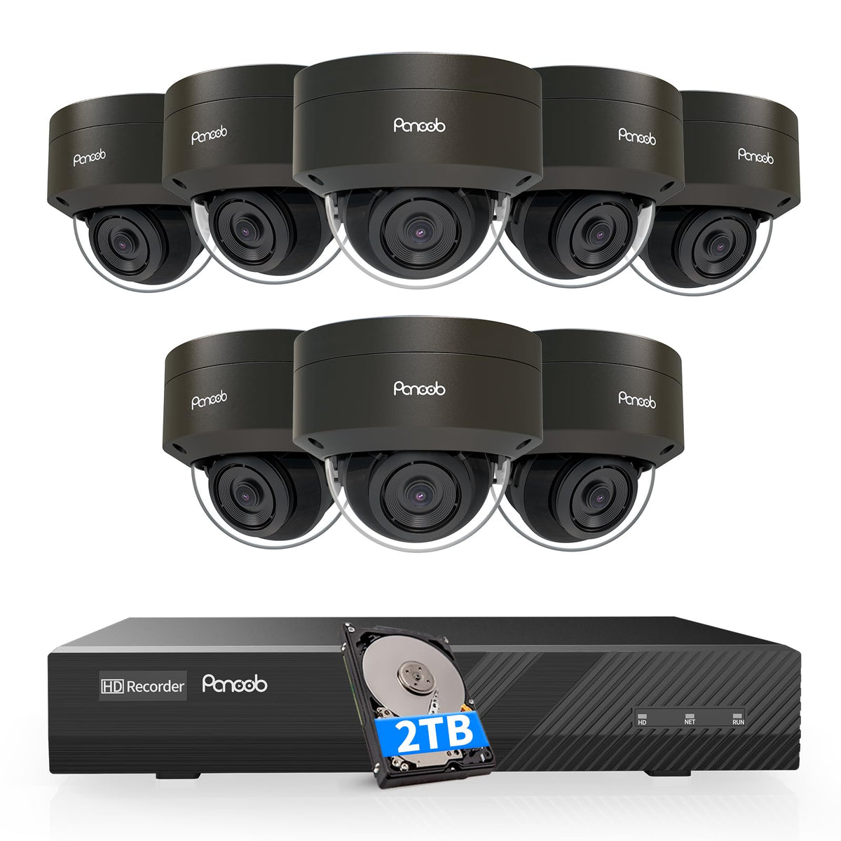 32 Channel Security Camera System PoE with 8TB HDD, PD54B2032-5M