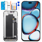 for iPhone 17 Pro Max Screen Replacement 6.9 inch OLED Full Display Assembly with Promotion 120Hz, OEM Grade Soft OLED, True Tone & Face ID Supported, DIY Repair Kit with Tools, Black