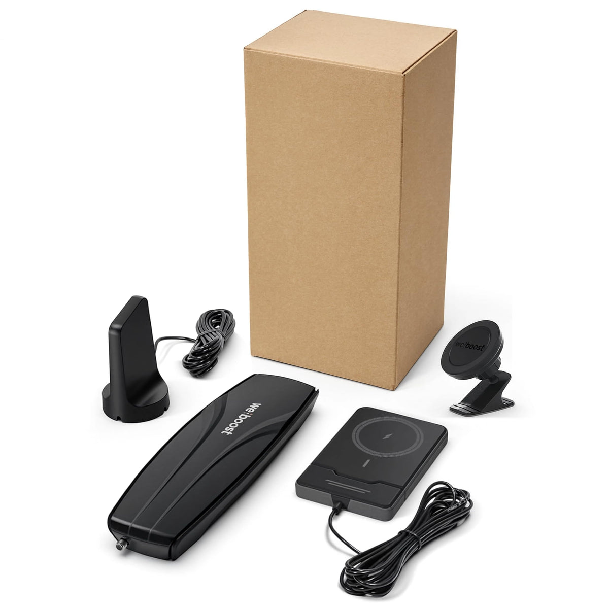 weBoost Dash Cell Phone Signal Booster with Wireless Charger | Boosts 5G/4G LTE for All US Carriers | Truck, Car, SUV | Magnetic Mount | FCC Approved