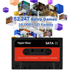 Retro Game Console 2TB External Hard Drive Built-in 52247 Video Games with Batocera 35 Game System Plug and Play, Emulator Compatible with PS2/PS3/MAME/PS1, HDD for Windows PC