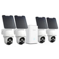 REOLINK Argus PT Ultra 4K Solar Security Camera Outdoor System 4 Pack