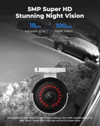 REOLINK 16CH 5MP Home Security Camera System with 4TB HDD RLK16-410B8-5MP