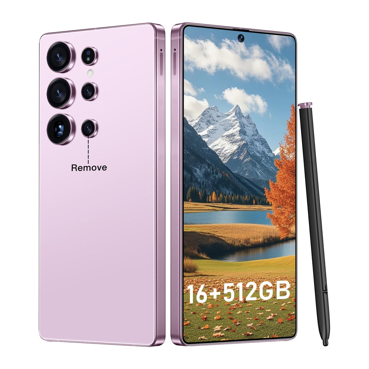 OEJBK I25 Ultra: Powerhouse 16GB/512GB, 2-Day 7000mAh Battery, Huge 6.99" Android 14 Phone w/Built-in Stylus - Your All-in-One Device The Superior Choice (White)