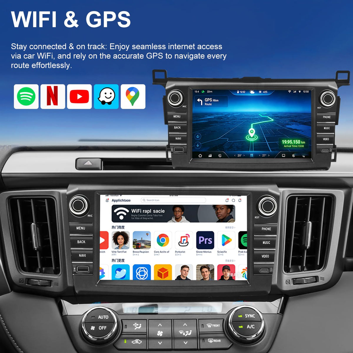 4+64G Android Car Radio for Toyota RAV4 2013 2014 2015 2016 2017 2018