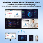 55″ Smart Board, 4K UHD Touchscreen Display Electronic Whiteboard,Android 14 Built in Ultra High Definition Camera Open App Ecosystem, Interactive Whiteboard for for Business Office Classroom Home