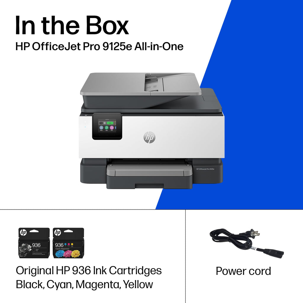 HP OfficeJet Pro 9125e Color Inkjet Printer | Wireless | All-in-One