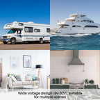 SYLVOX 22'' Smart 12 Volt TV Digital Video Disc Combo FHD 1080P Android 11.0, with ARC CEC WiFi Wireless Connection, for Home, RV Camper, and Mobile Use(Limo Series),Black