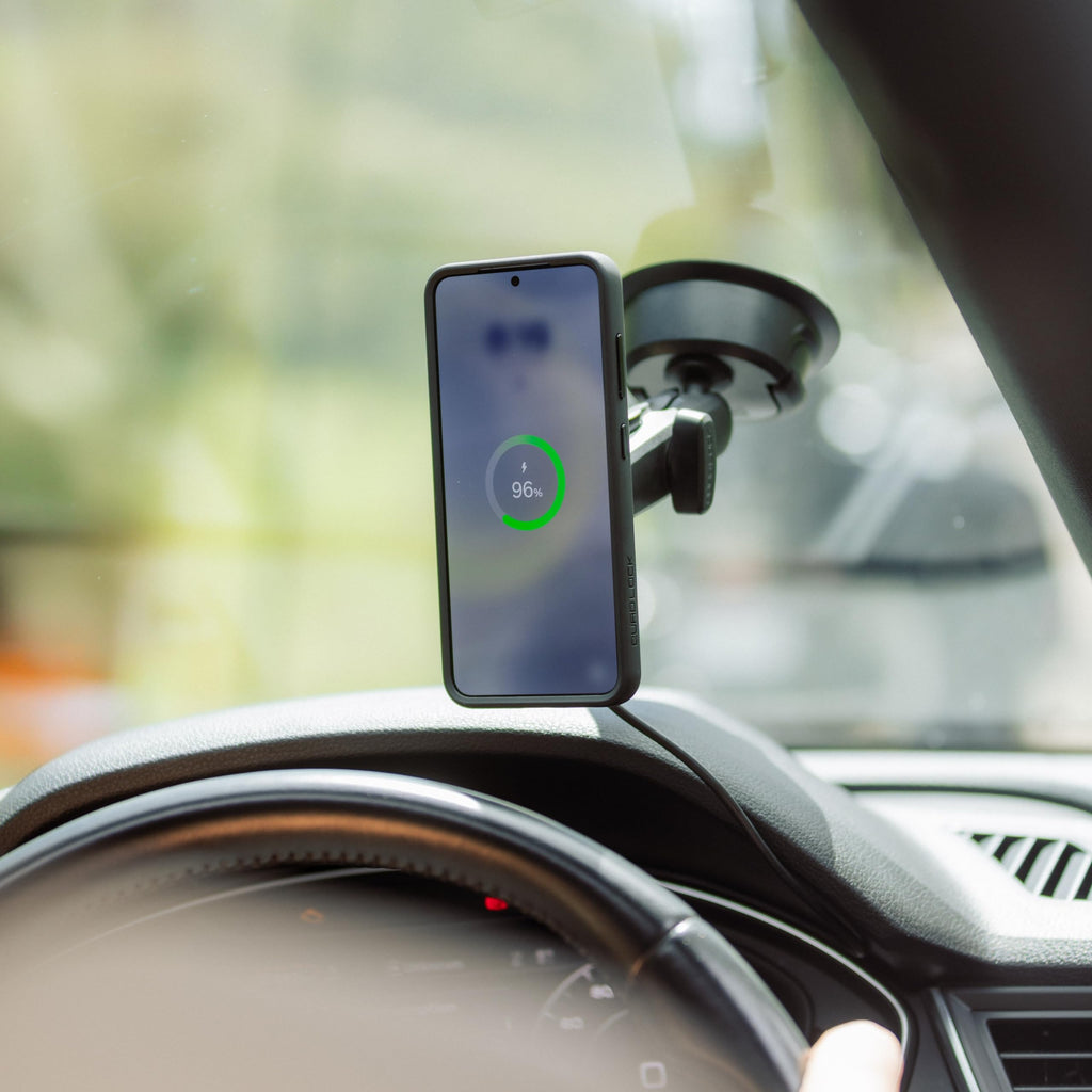 Quad Lock Heavy Duty Suction Car Phone Mount with MAG Phone Case and MAG Wireless Charging Head for Pixel 11 Pro XL