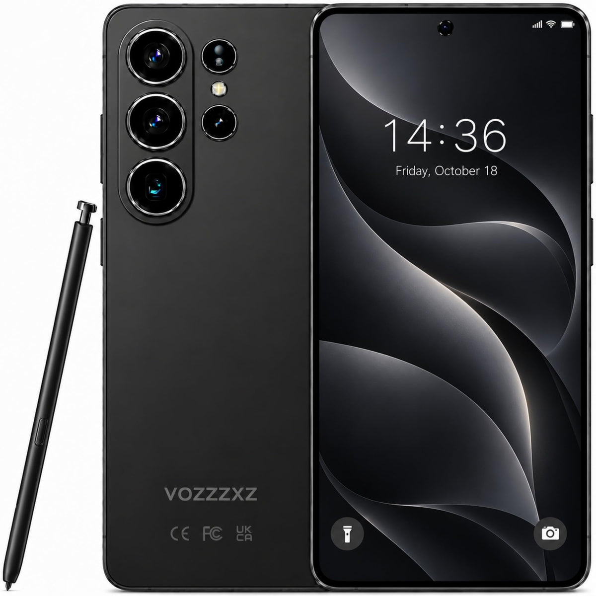 S26U Android Phone Unlocked, 6.9" Large Screen, Android 16 Unlocked Smartphones 16GB+512GB/1TB, 50MP+21MP, 7000mAh, Dual SIM/Face ID/GPS/OTG, Black