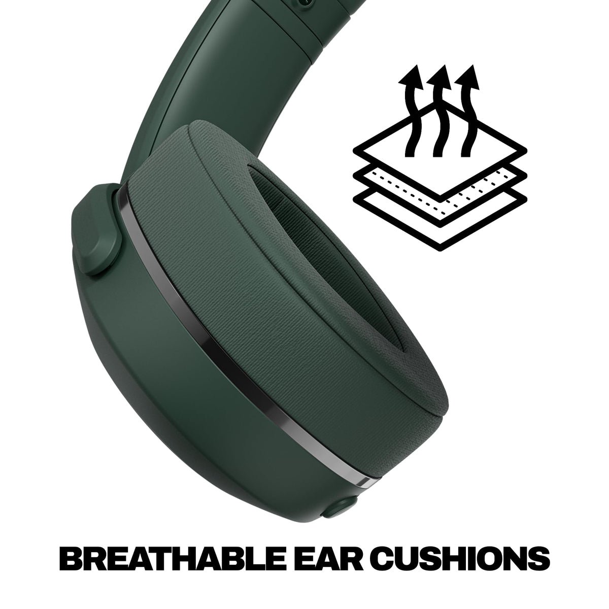 Skullcandy Crusher 540 Active Wireless Sensory Bass Headphones - Forest