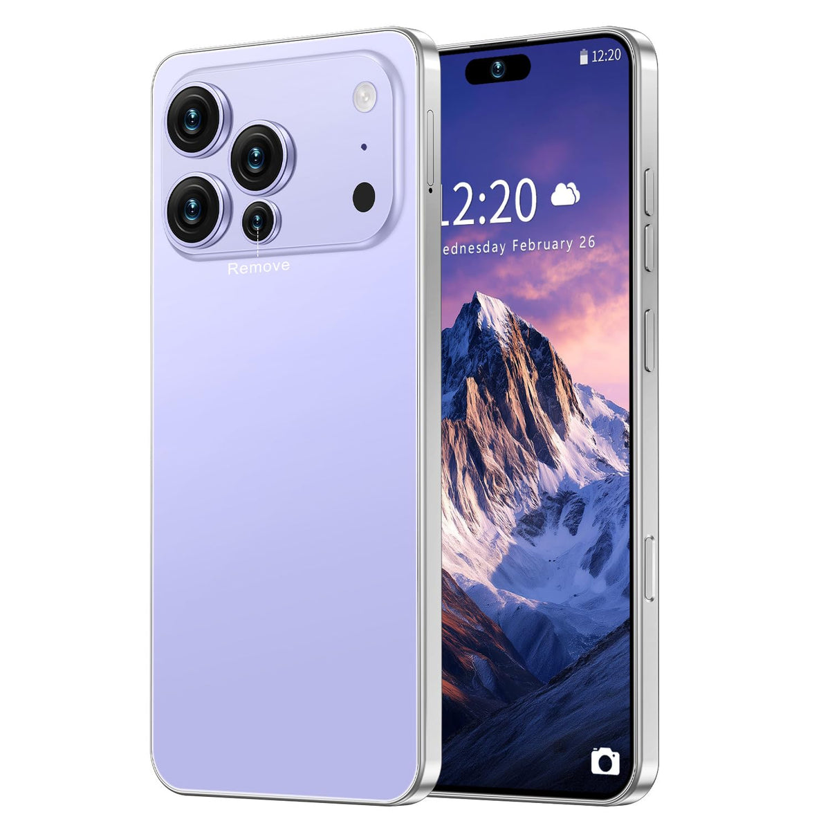SZV 17 PM 12+512GB Smartphone Unlocked Cell Phone,6.99" HD Screen Android 15 Battery 7000mAh Unlocked Phone,Face ID/Fingerprint Button Unlock/Photos/Dual SIM/5G/GPS (Pink)