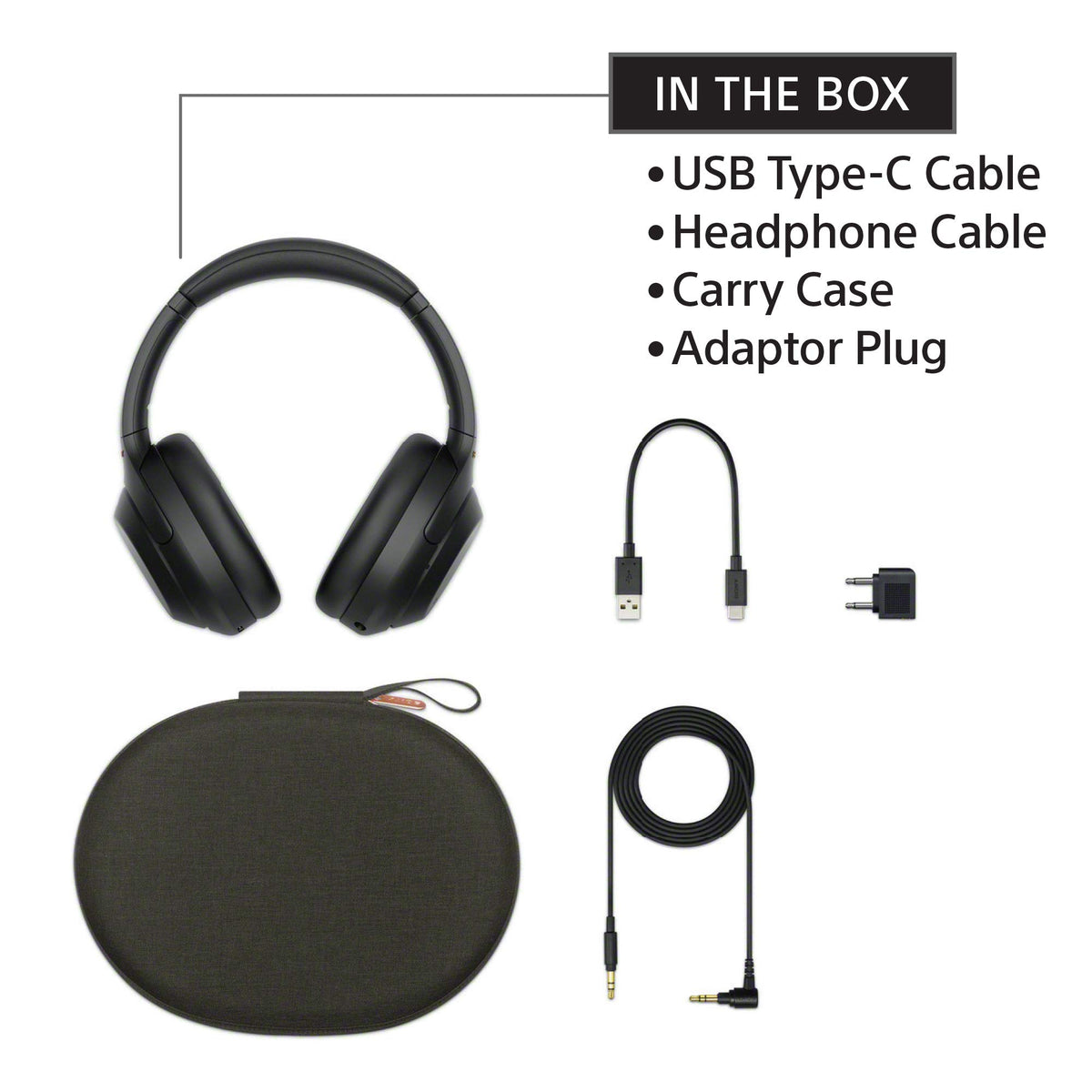 Sony WH-1000XM4 Wireless Noise Cancelling Headphones, Black
