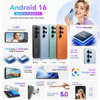 Blackview Wave 10 Unlocked Cell Phone, Smartphones for T-Mobile, Blue