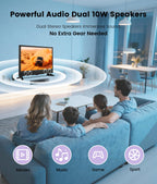 22 Inch TV,1080p LED Widescreen HDTV with Digital ATSC Tuners, Flat Screen TV with HDMI/VGA/RCA/USB for Kitchen, RV, Bedroom, Caravan(NO Smart TV)-New Model