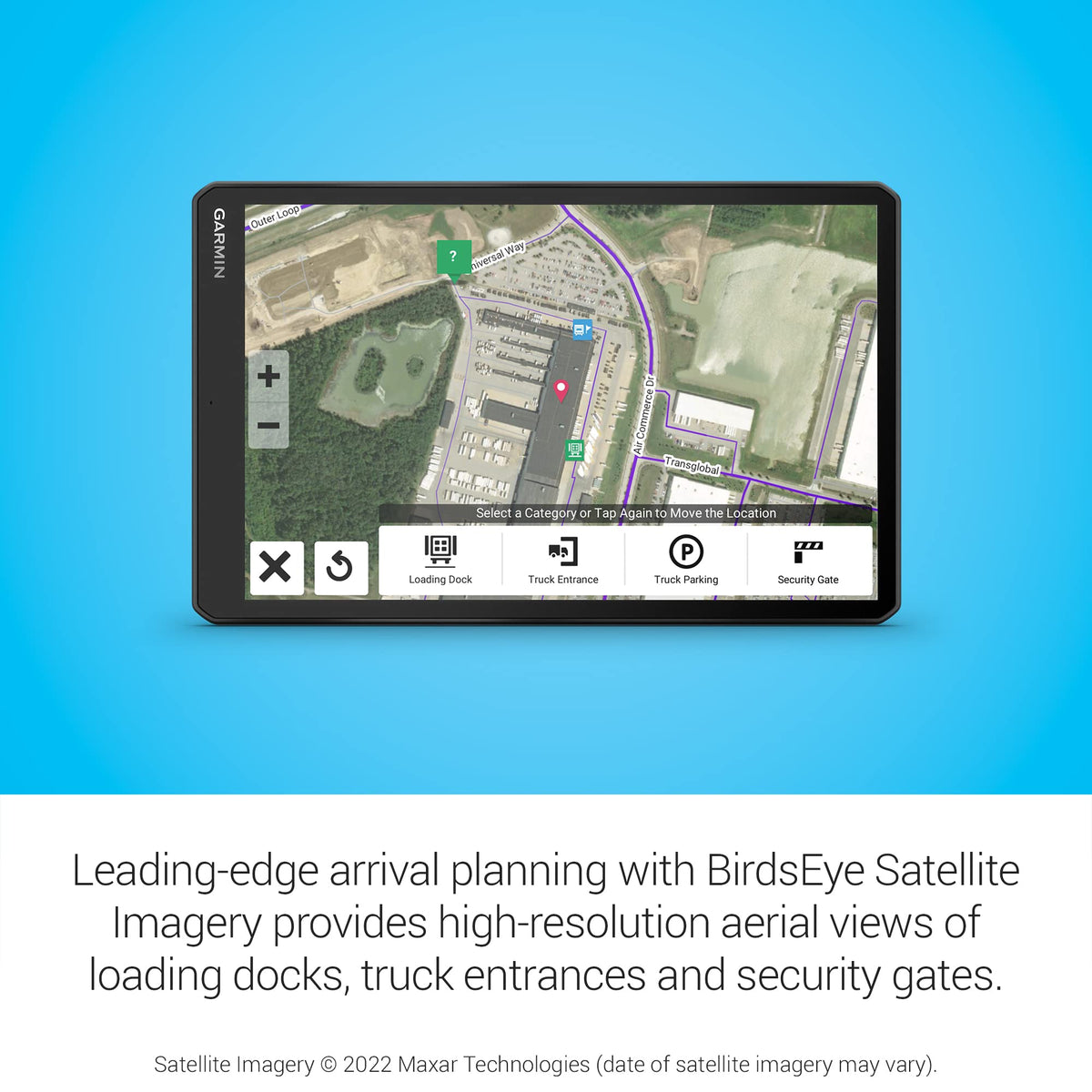 Garmin dēzl™ OTR1010, Extra-Large, Easy-to-Read 10” GPS Truck Navigator