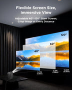 TCL C1 Smart Google TV Projector, WiFi and Bluetooth, 285° Rotating Gimbal