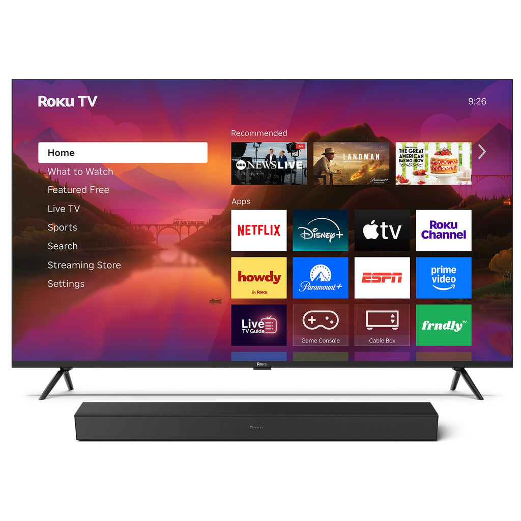 Roku 55-Inch Plus Series Smart TV - 4K QLED Mini-LED TV - RokuTV
